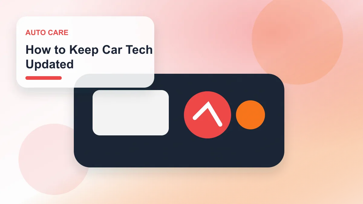 How to Keep Car Tech Updated realistic editorial image for GuideTo Auto Care