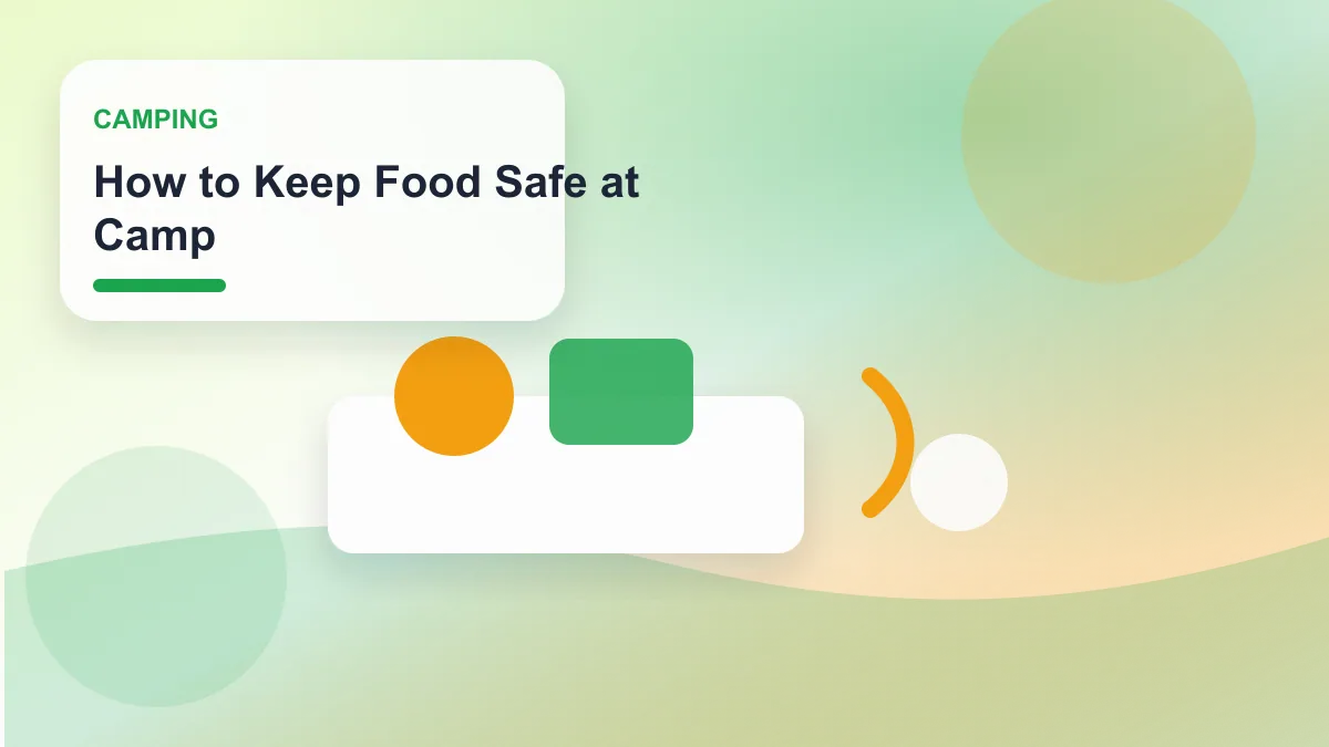 How to Keep Food Safe at Camp realistic editorial image for GuideTo Camping