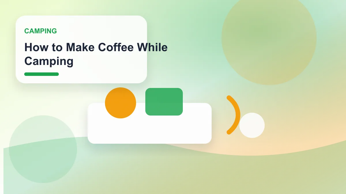 How to Make Coffee While Camping realistic editorial image for GuideTo Camping