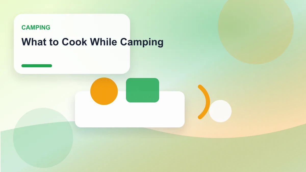 What to Cook While Camping realistic editorial image for GuideTo Camping