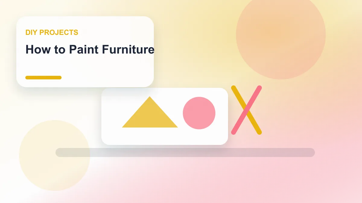 How to Paint Furniture realistic editorial image for GuideTo DIY Projects