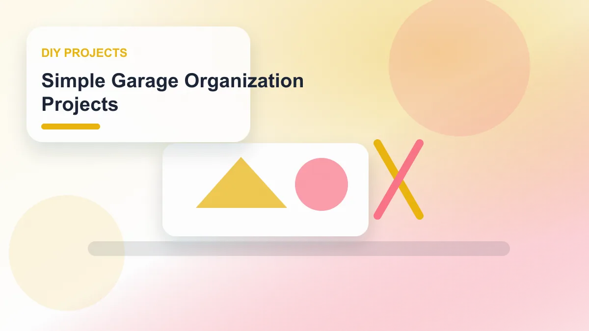 Simple Garage Organization Projects realistic editorial image for GuideTo DIY Projects
