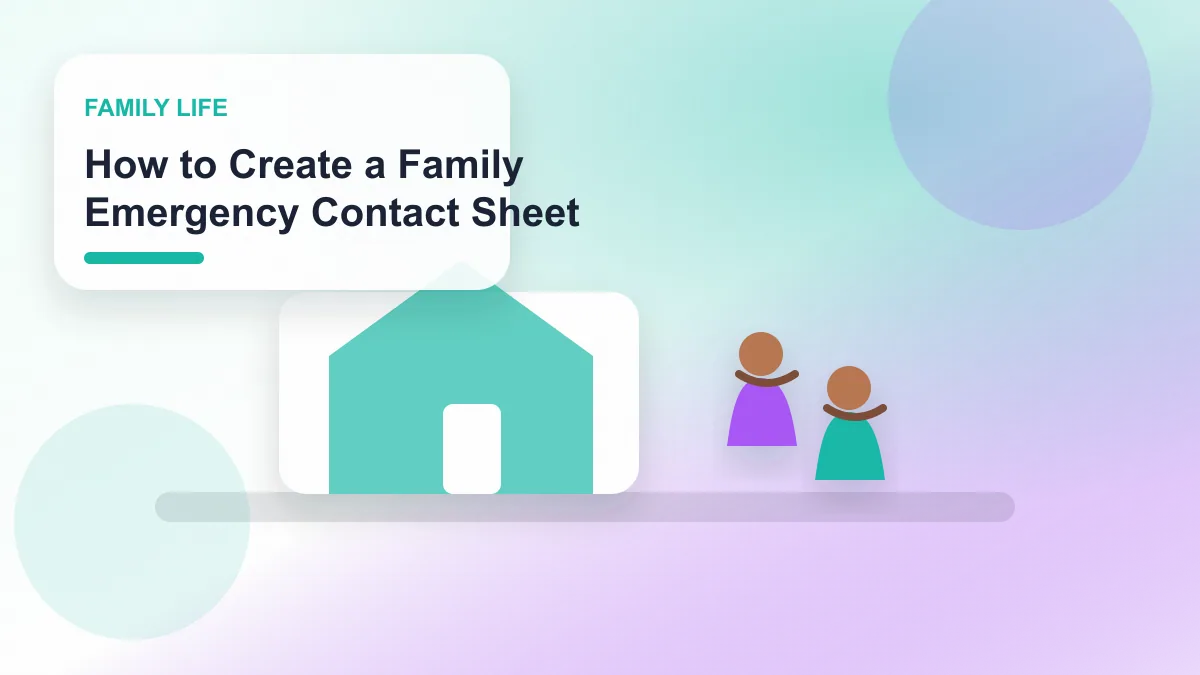 How to Create a Family Emergency Contact Sheet realistic editorial image for GuideTo Family Life