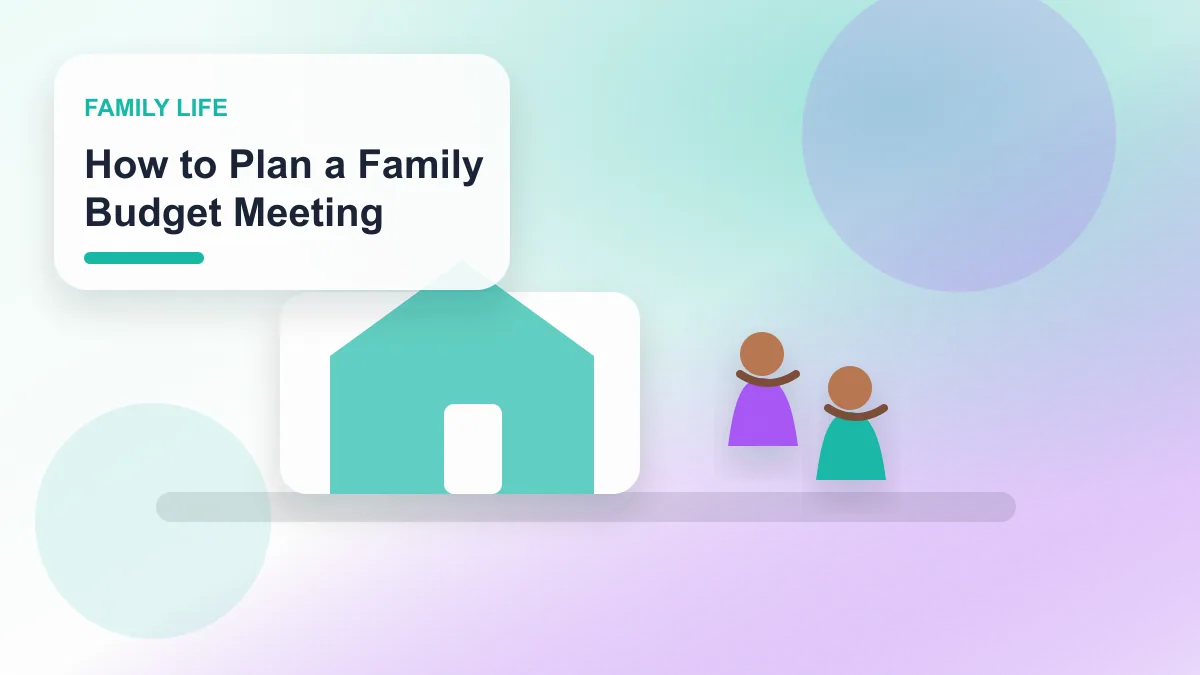 How to Plan a Family Budget Meeting realistic editorial image for GuideTo Family Life