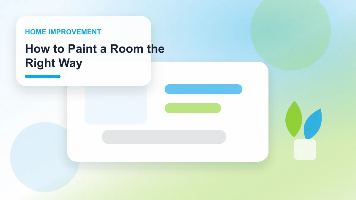 How to Paint a Room the Right Way realistic editorial image for GuideTo Home Improvement