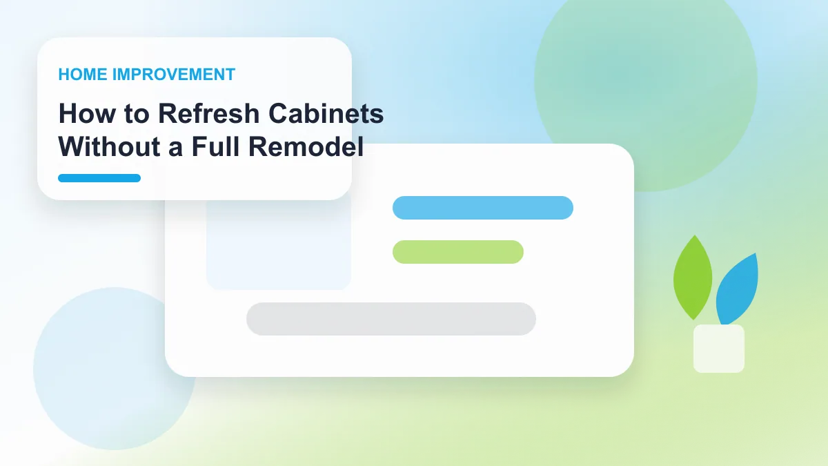 How to Refresh Cabinets Without a Full Remodel realistic editorial image for GuideTo Home Improvement