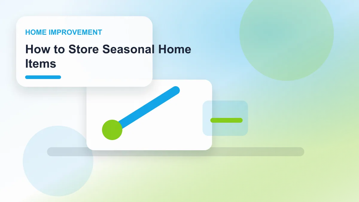 How to Store Seasonal Home Items realistic editorial image for GuideTo Home Improvement