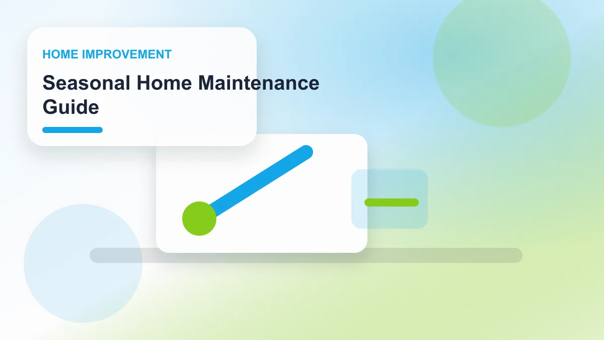 Seasonal Home Maintenance Guide realistic editorial image for GuideTo Home Improvement