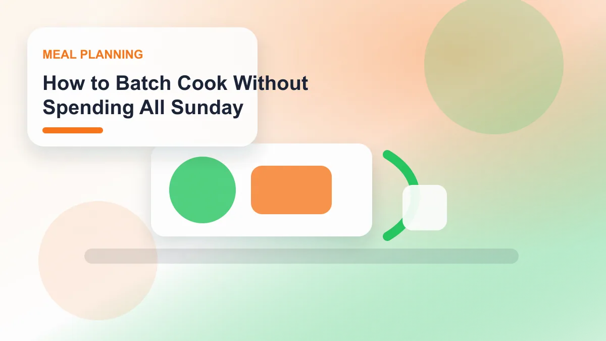 How to Batch Cook Without Spending All Sunday realistic editorial image for GuideTo Meal Planning