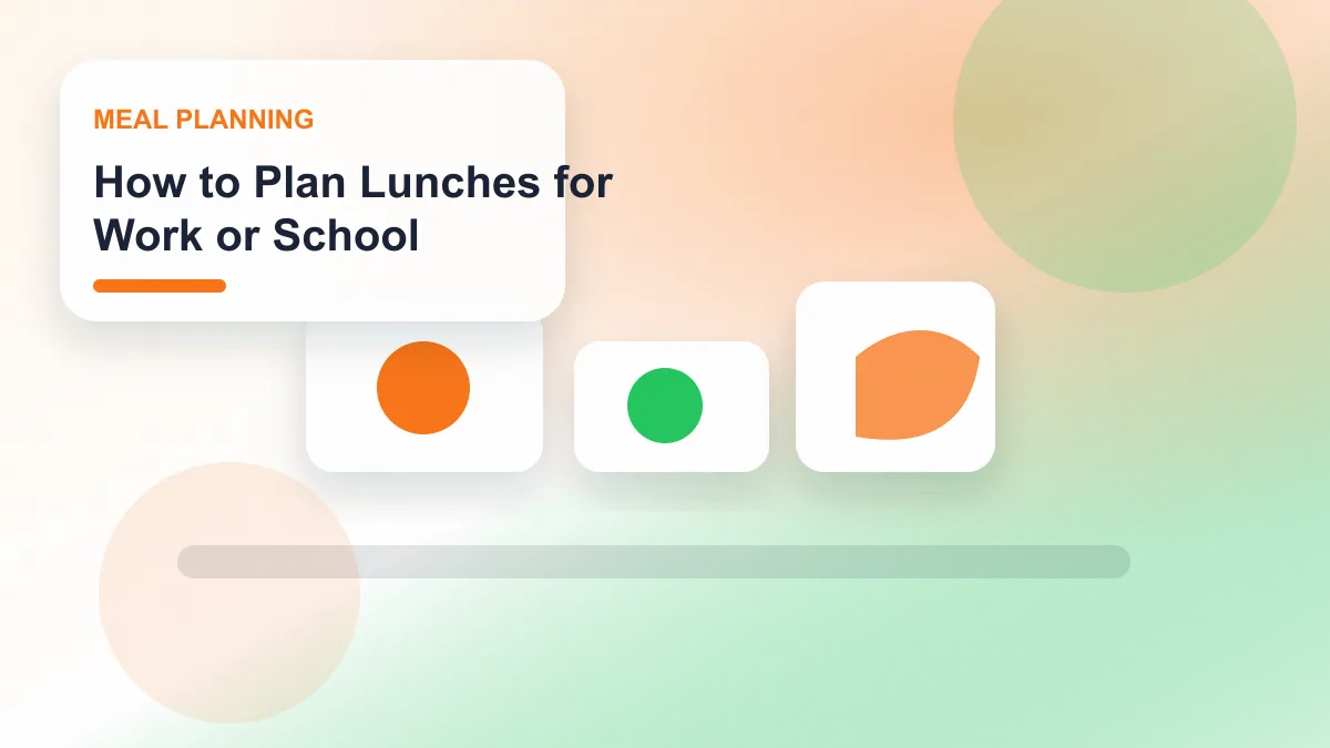 How to Plan Lunches for Work or School realistic editorial image for GuideTo Meal Planning