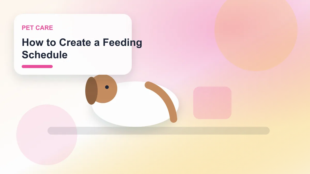How to Create a Feeding Schedule realistic editorial image for GuideTo Pet Care