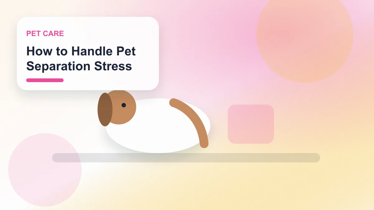 How to Handle Pet Separation Stress realistic editorial image for GuideTo Pet Care