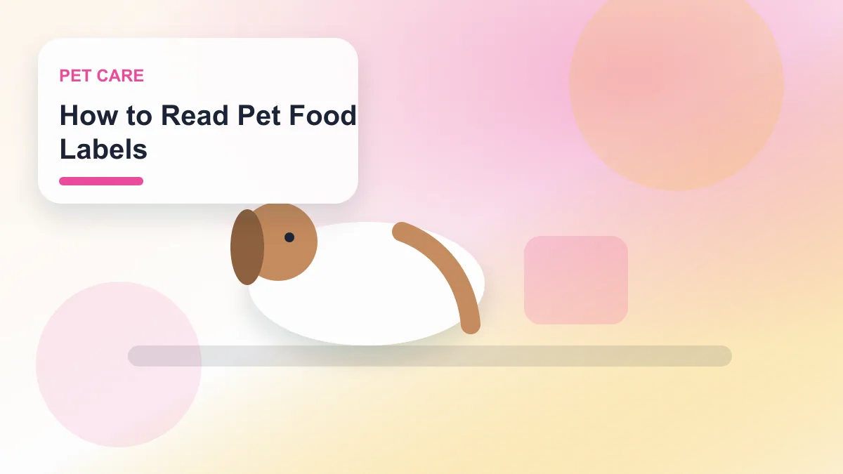 How to Read Pet Food Labels realistic editorial image for GuideTo Pet Care
