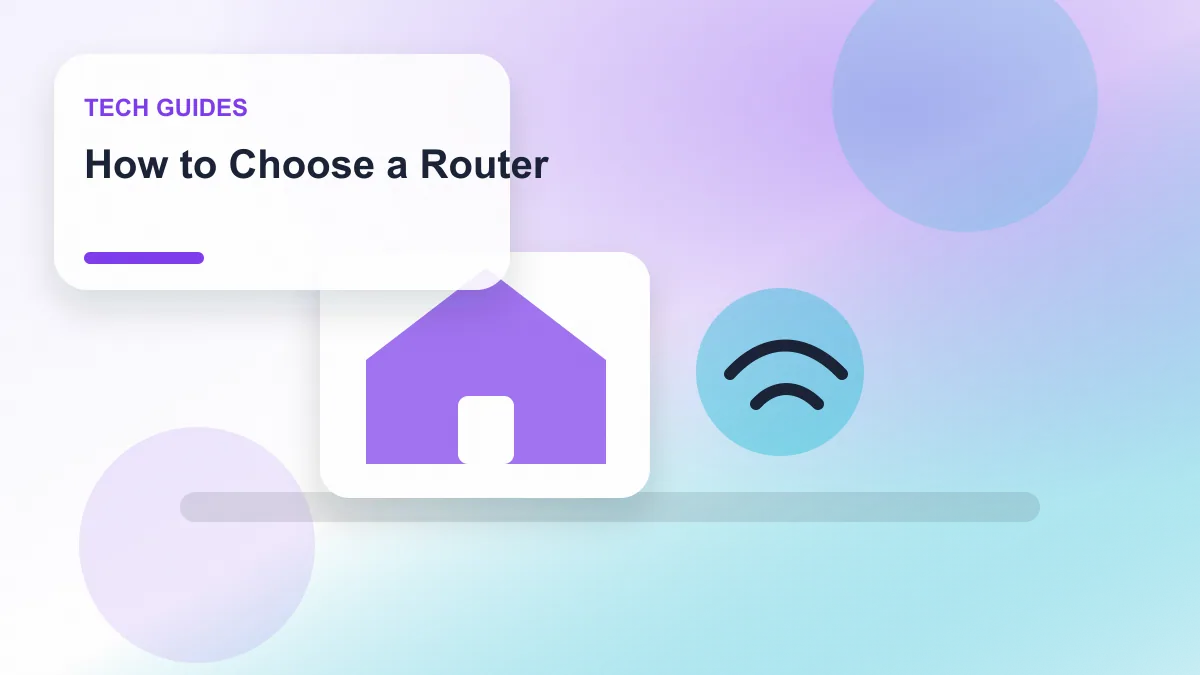 How to Choose a Router realistic editorial image for GuideTo Tech Guides