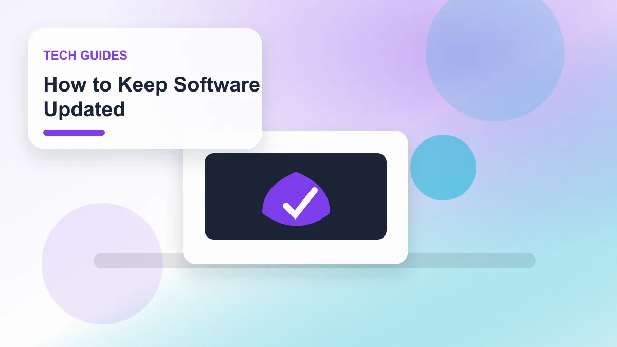 How to Keep Software Updated realistic editorial image for GuideTo Tech Guides
