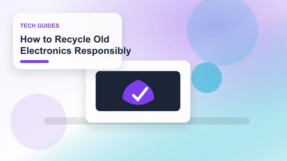 How to Recycle Old Electronics Responsibly realistic editorial image for GuideTo Tech Guides