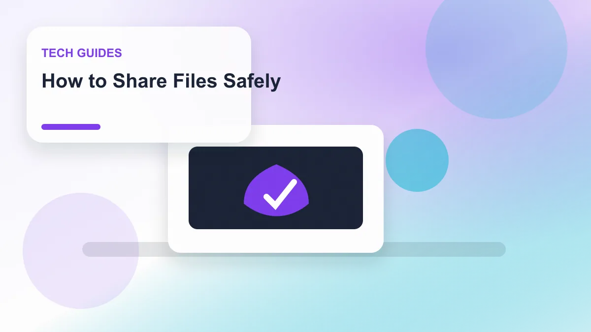 How to Share Files Safely realistic editorial image for GuideTo Tech Guides