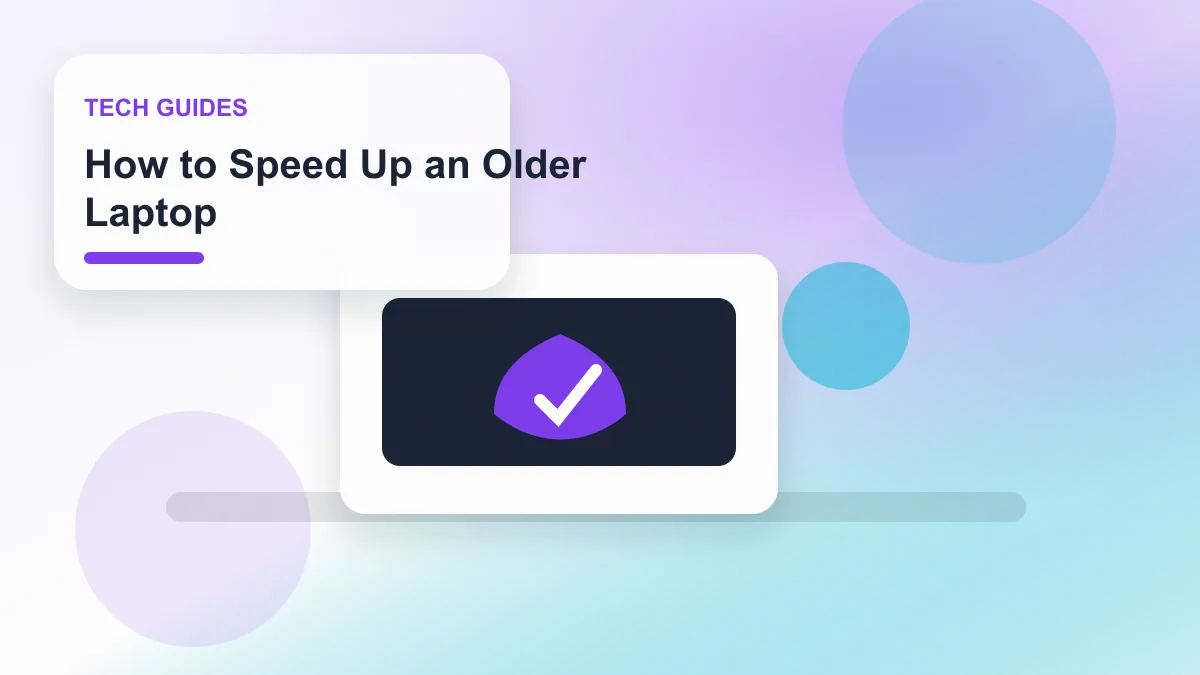 How to Speed Up an Older Laptop realistic editorial image for GuideTo Tech Guides