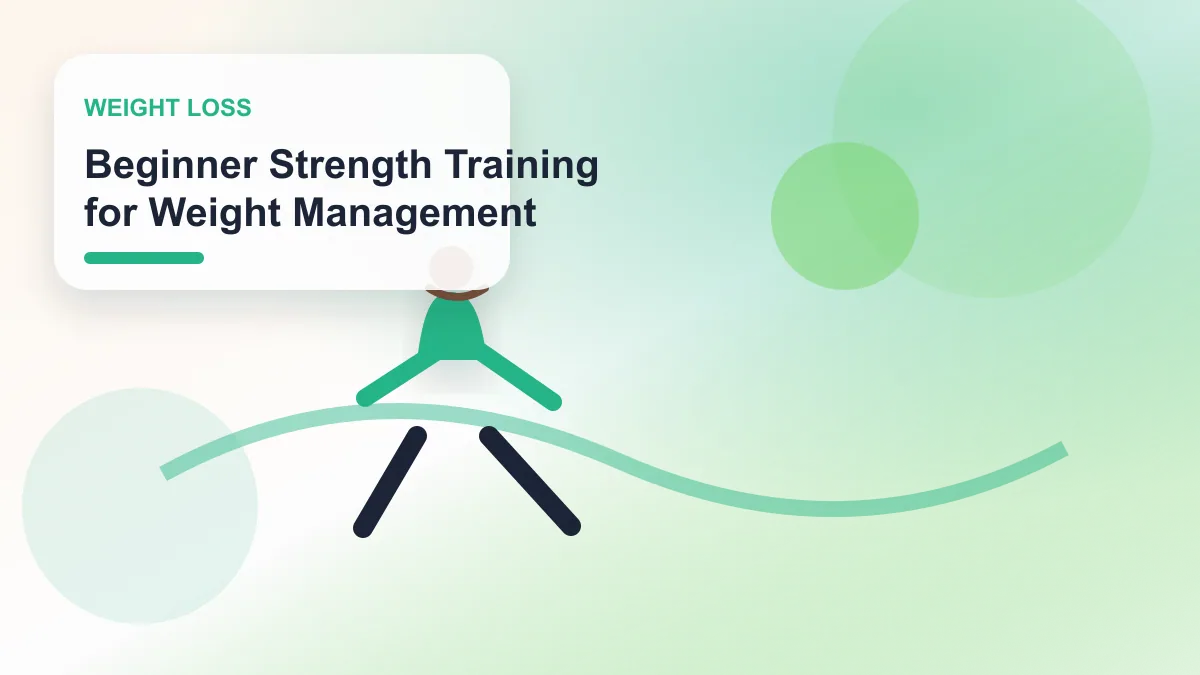 Beginner Strength Training for Weight Management realistic editorial image for GuideTo Weight Loss
