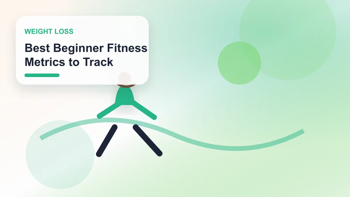 Best Beginner Fitness Metrics to Track realistic editorial image for GuideTo Weight Loss