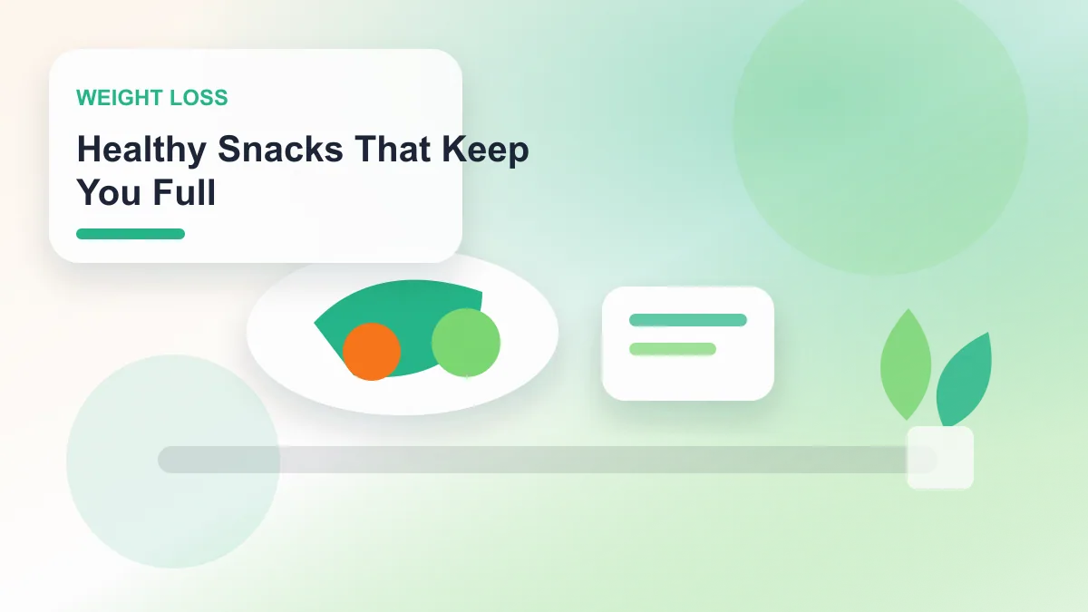 Healthy Snacks That Keep You Full realistic editorial image for GuideTo Weight Loss