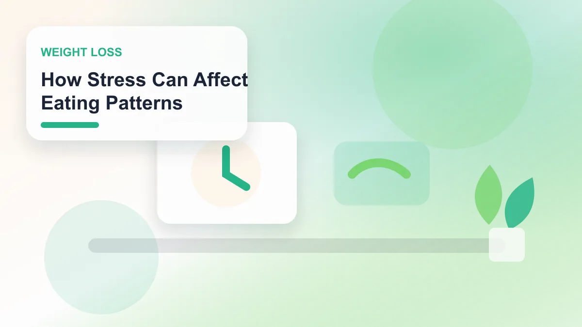 How Stress Can Affect Eating Patterns realistic editorial image for GuideTo Weight Loss