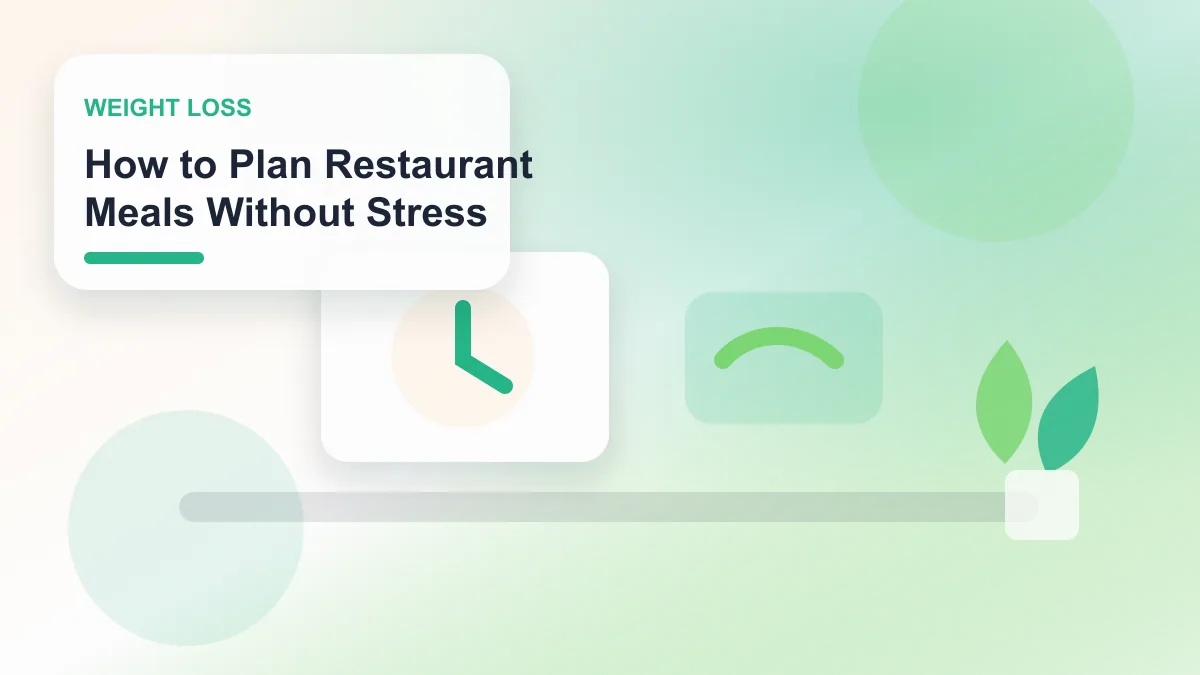 How to Plan Restaurant Meals Without Stress realistic editorial image for GuideTo Weight Loss