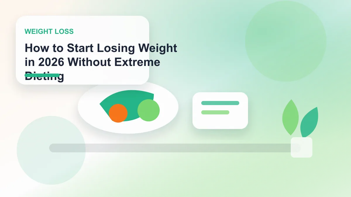 How to Start Losing Weight in 2026 Without Extreme Dieting realistic editorial image for GuideTo Weight Loss