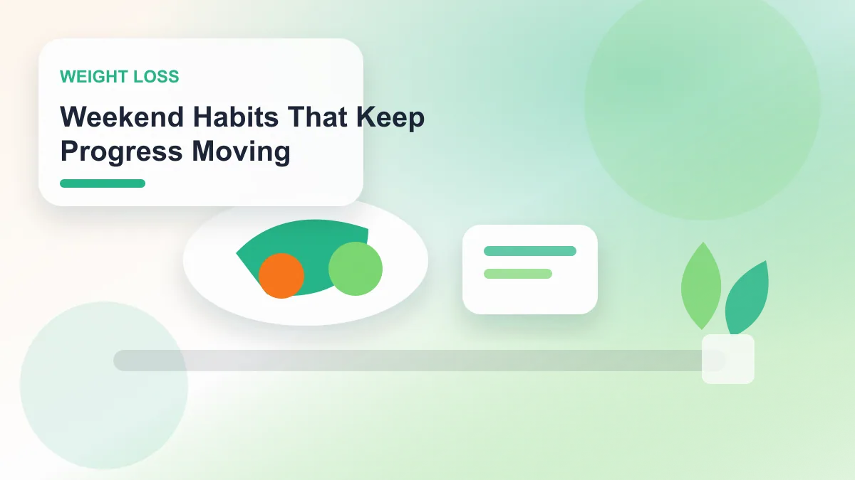 Weekend Habits That Keep Progress Moving realistic editorial image for GuideTo Weight Loss